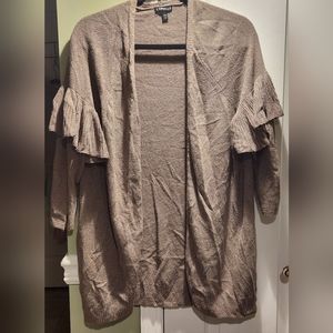 Express women's taupe cardigan Large